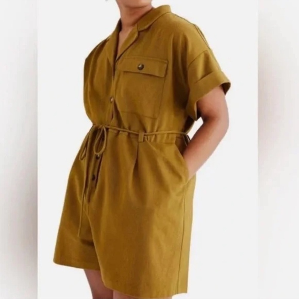 Madewell belted safari romper